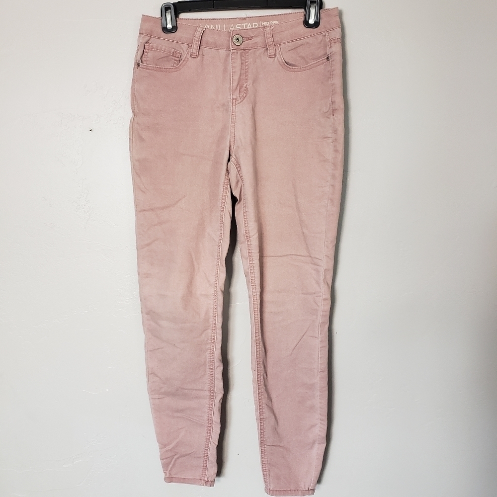 Vanilla Star Mid Rise Skinny Jeans Pants Light Pink Size 9